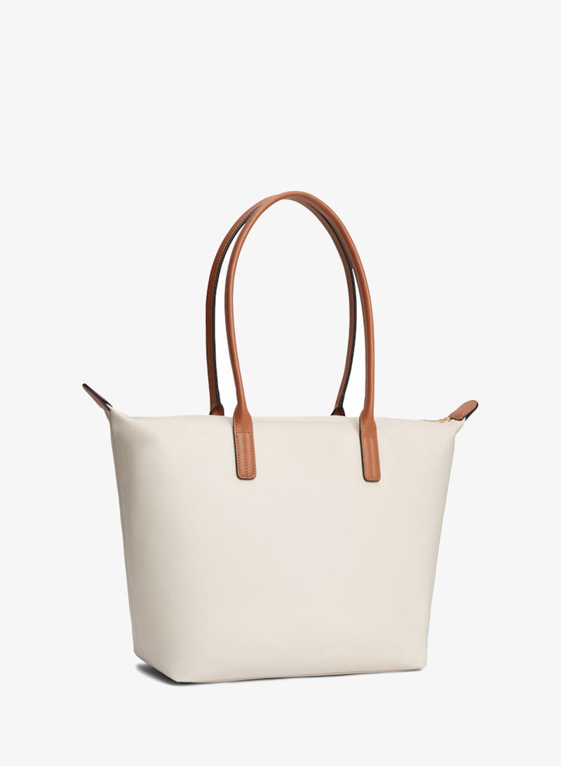 TOMMY HILFIGER TH Monogram Plaque Nylon Tote Bag - Image 3